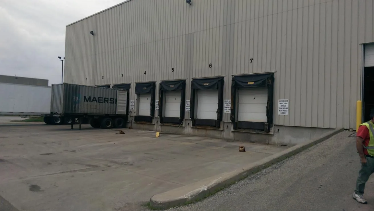 Container at KDM's loading docks in Mississauga